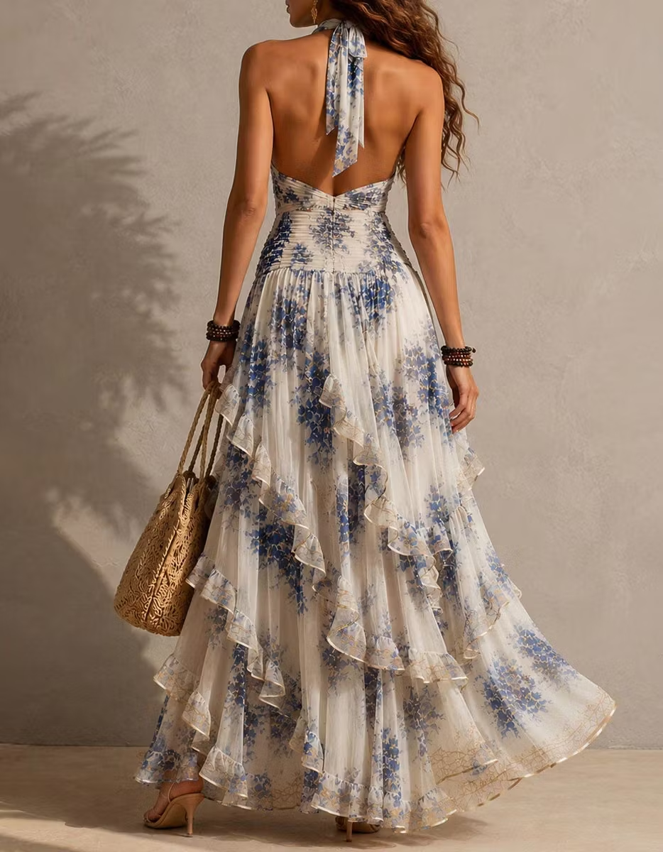 Kendra | Chiffon Maxi Dress
