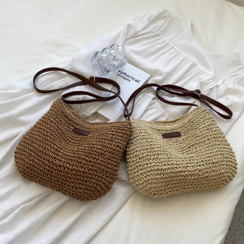 Karen | Straw crossbody bag