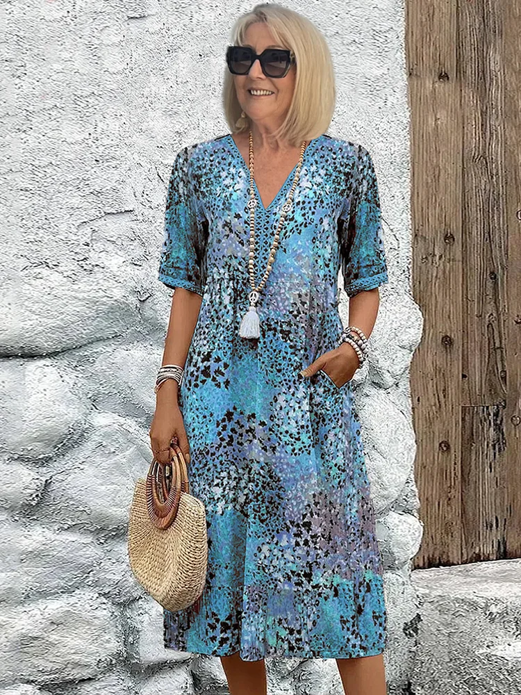 Rochelle | Printed Midi Dress