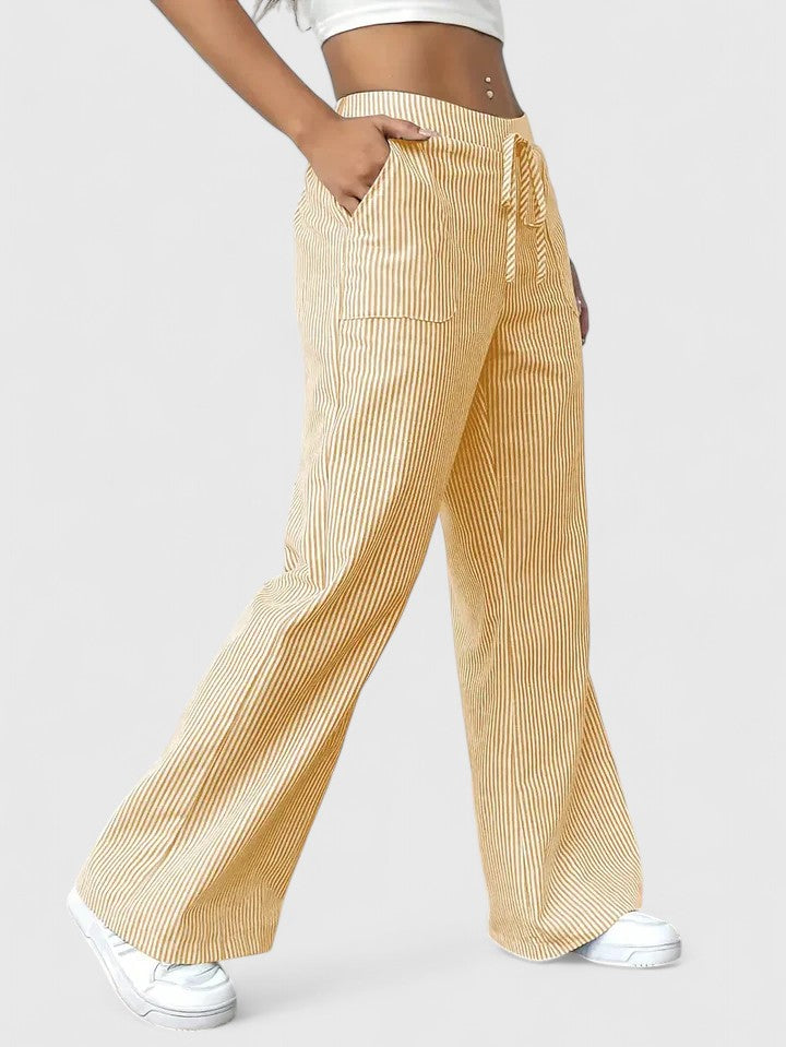 Mirella Drawstring Wide Leg Trousers