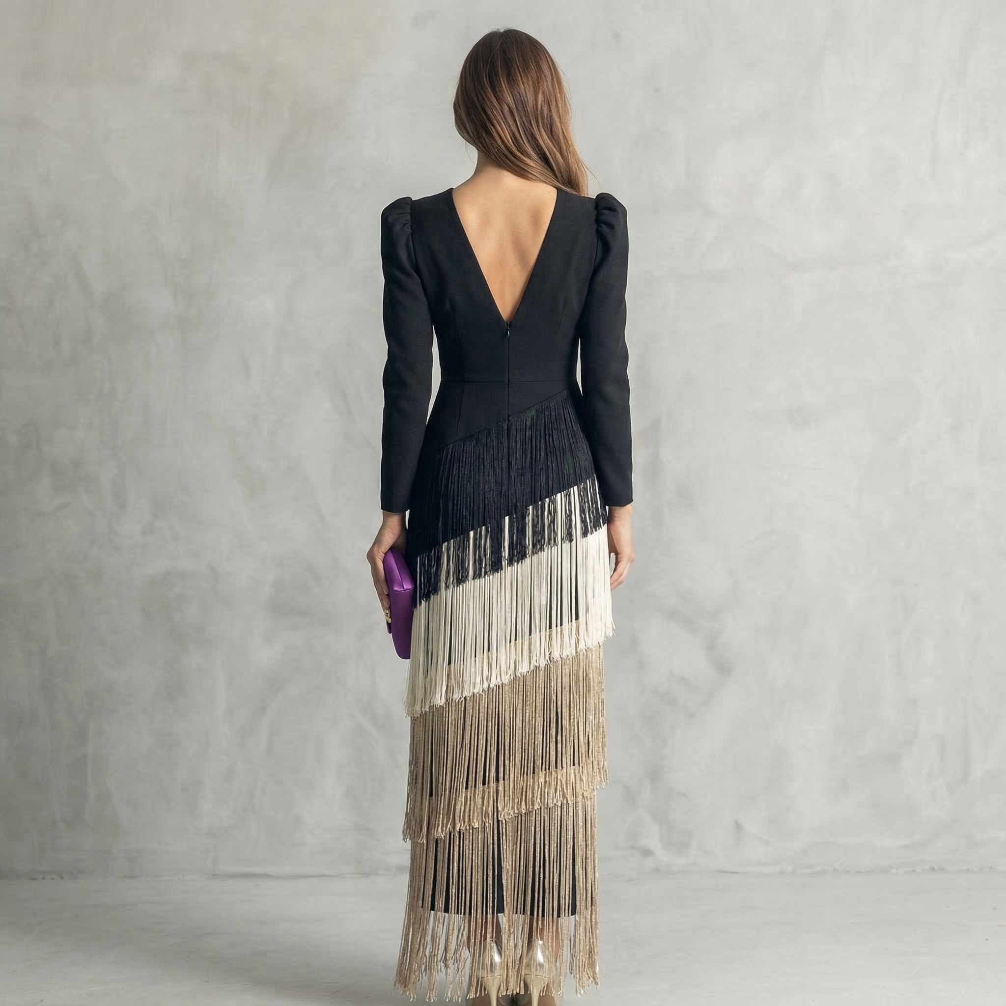 Sage Fringe | Detail Dress