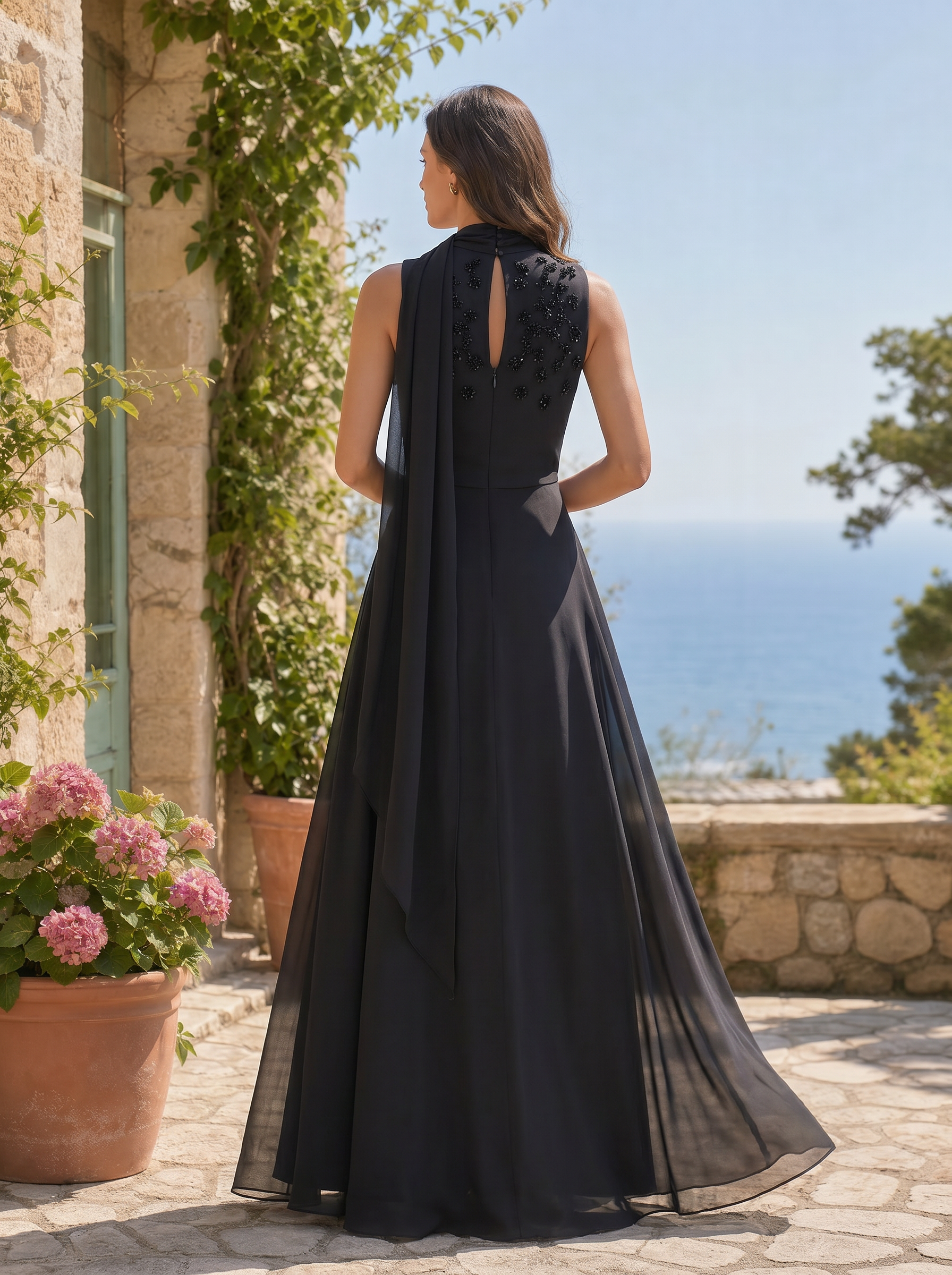 Chloe | High Neck Sleeveless Dress