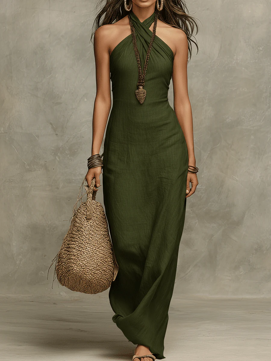 Héloïse | Halter Maxi Dress