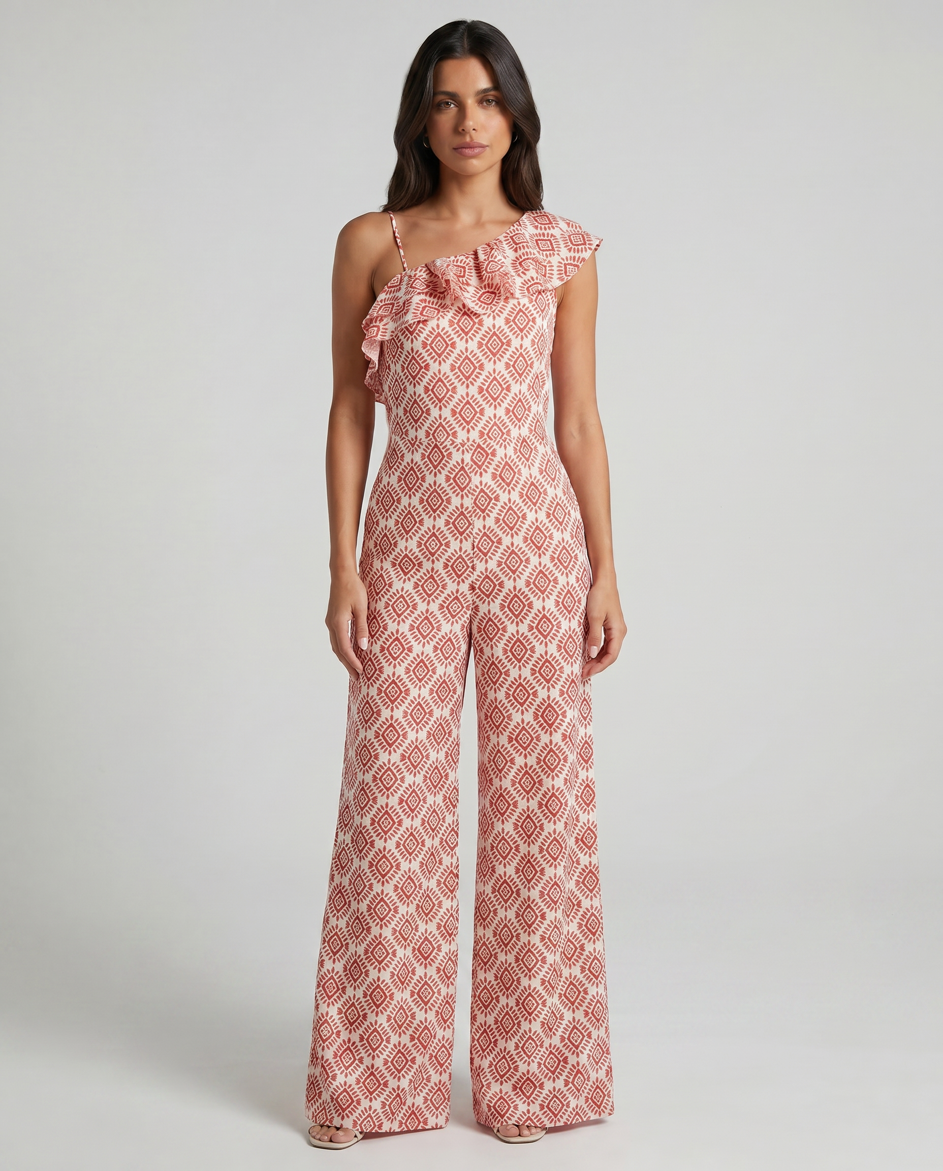Jimena | Geometric Print Jumpsuit for Spring