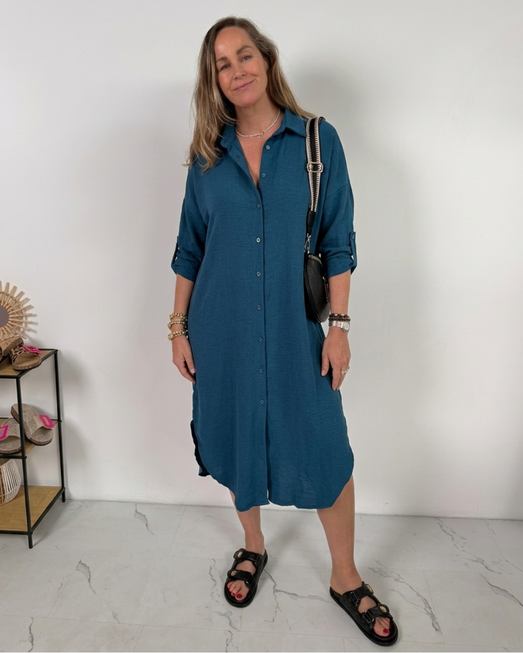 Evelyn | Oversized Shirt Dress