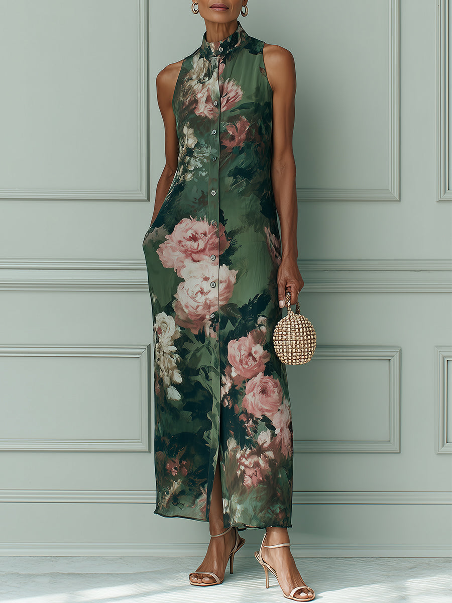 Natalie | Vintage Floral Maxi Dress