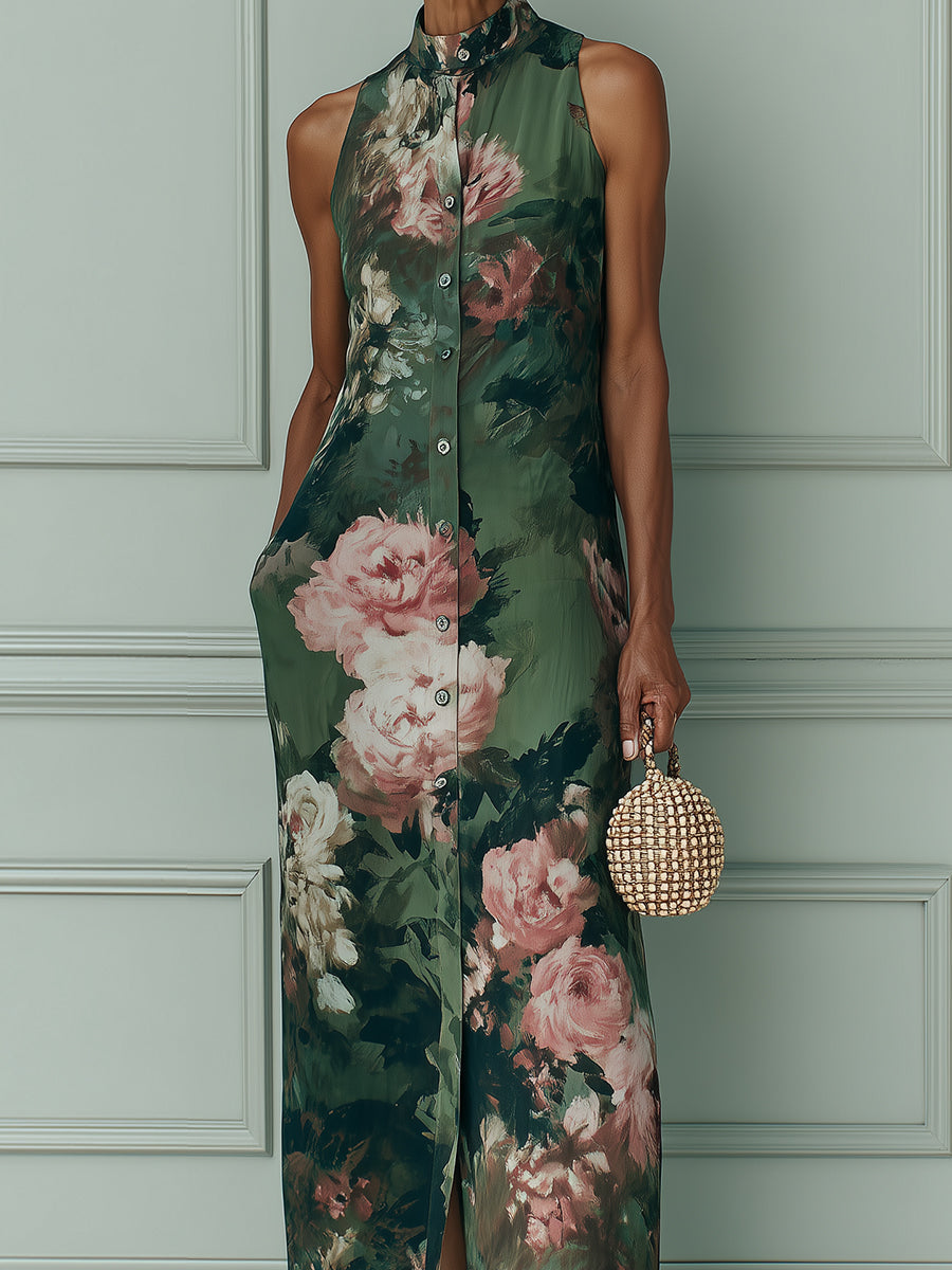 Natalie | Vintage Floral Maxi Dress