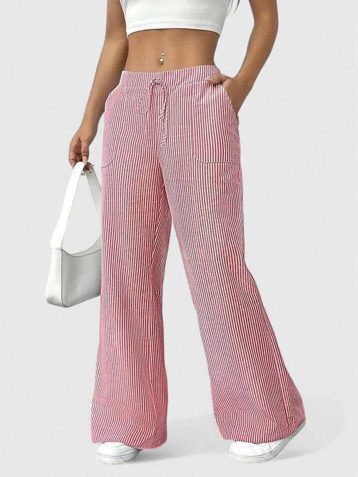 Mirella Drawstring Wide Leg Trousers