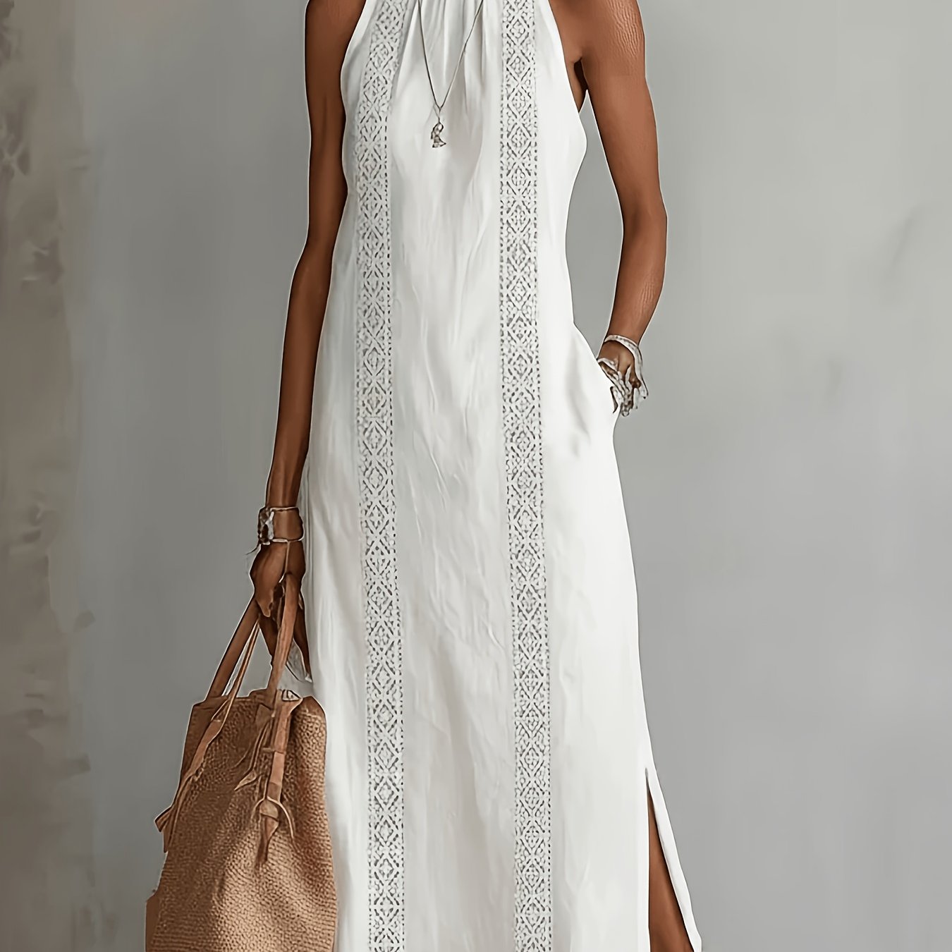 Victoria | Halter Neck Maxi Dress