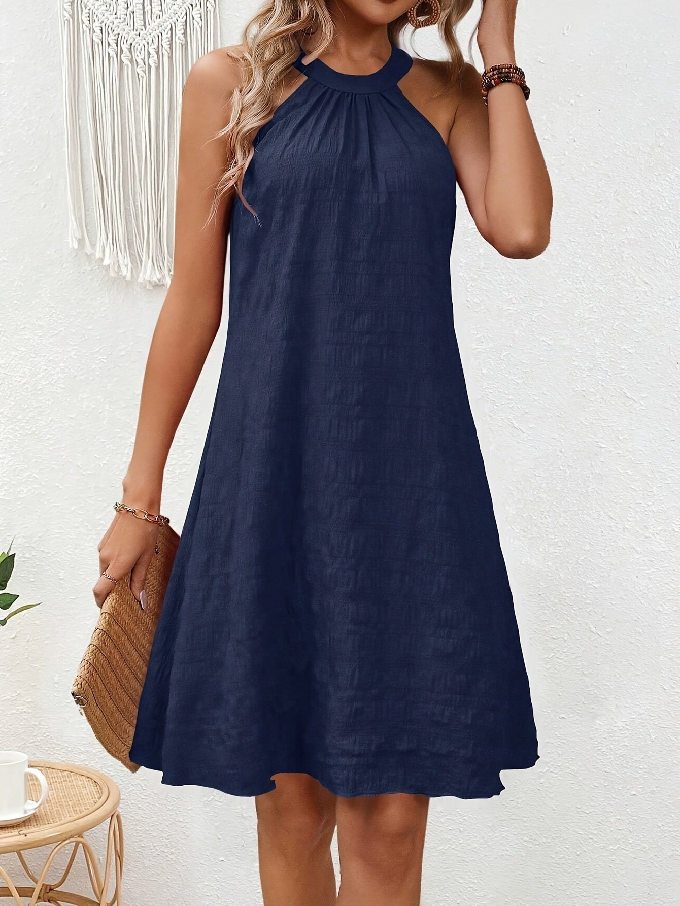 Reagan | Halter Neck Mini Dress