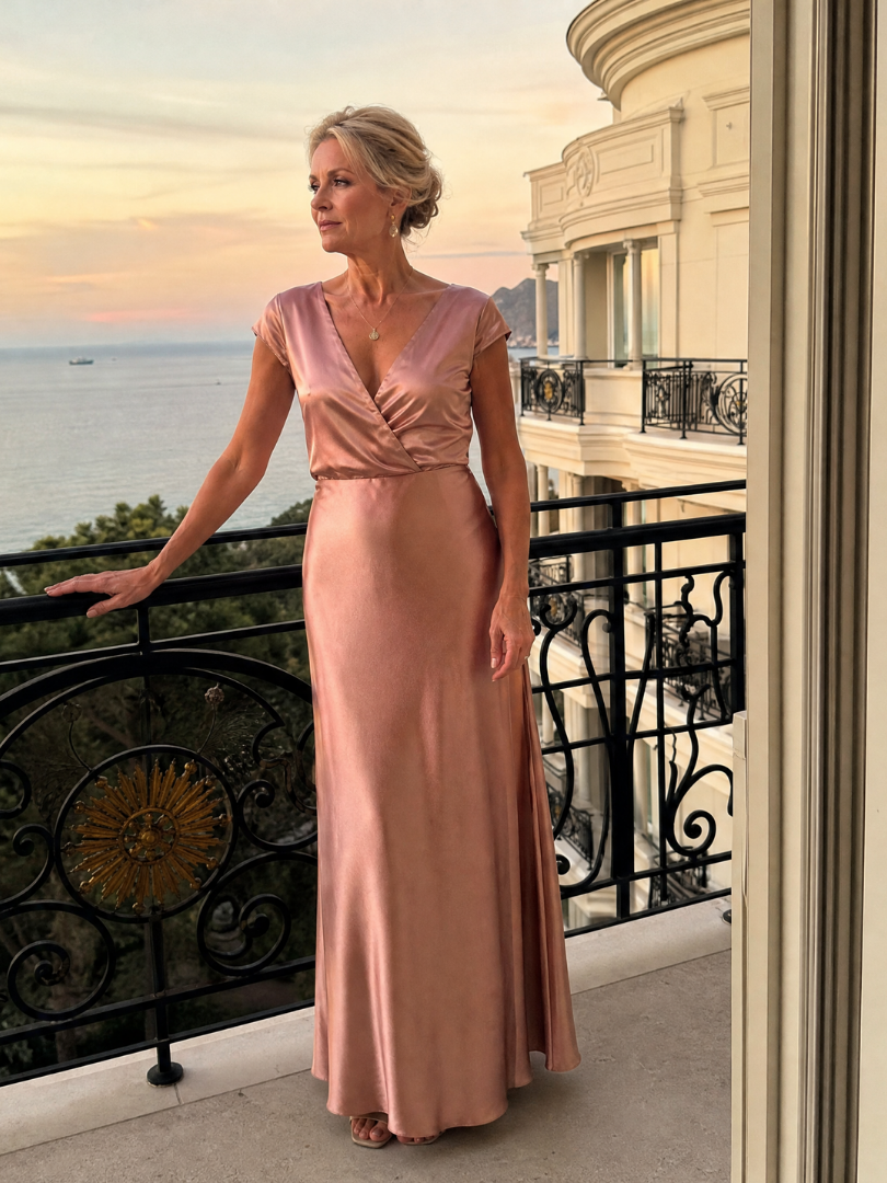Samouse | Hooded Maxi Dress with Wrap Bodice