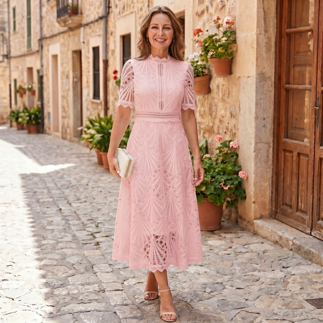 Pola Lace | Midi Dress