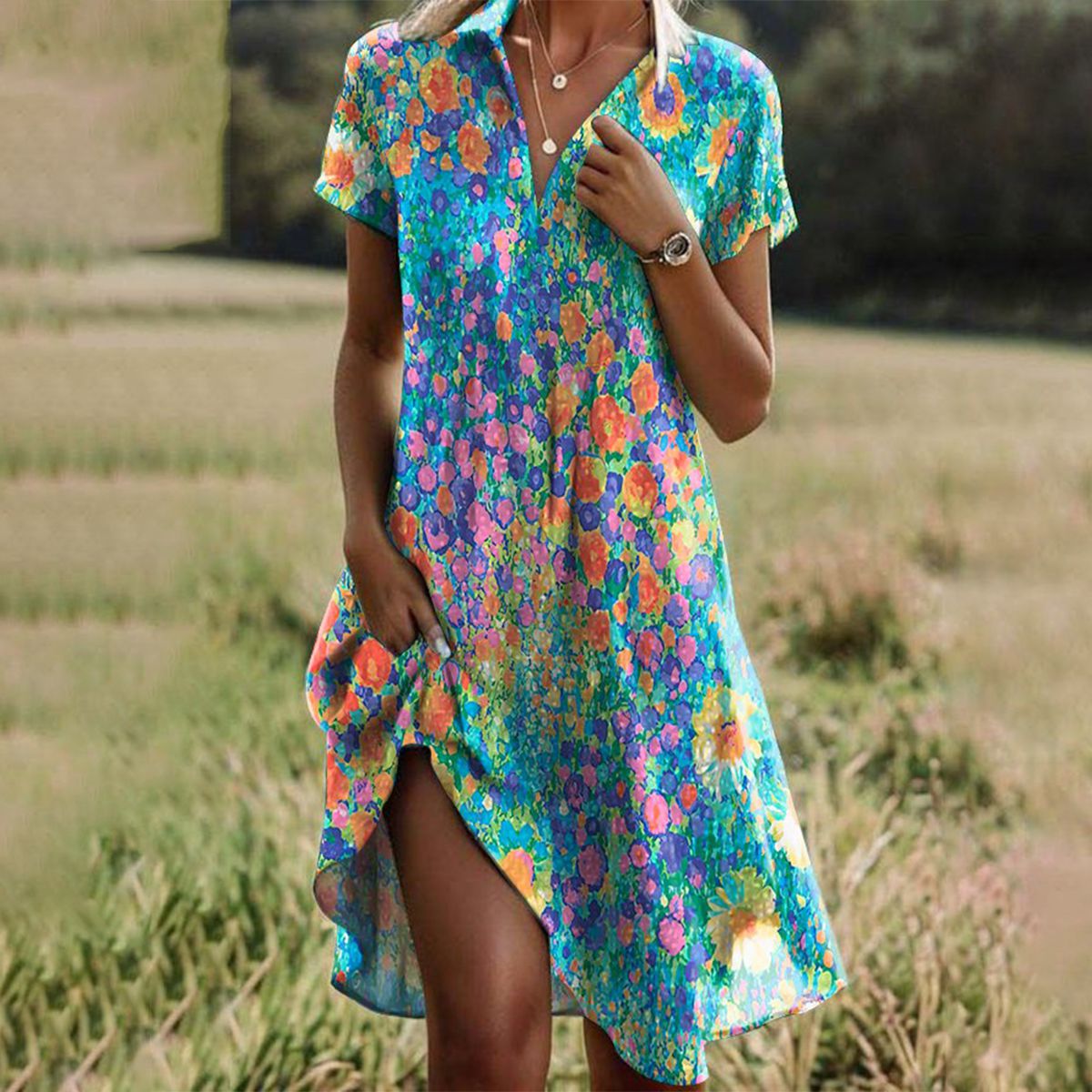 KAROLINA | Elegant Midi Dress