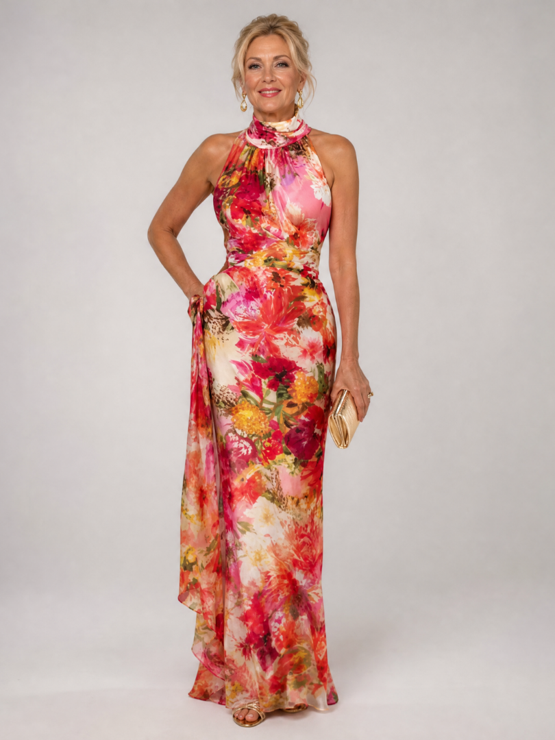 Elisabetta | Floral Print Maxi Dress