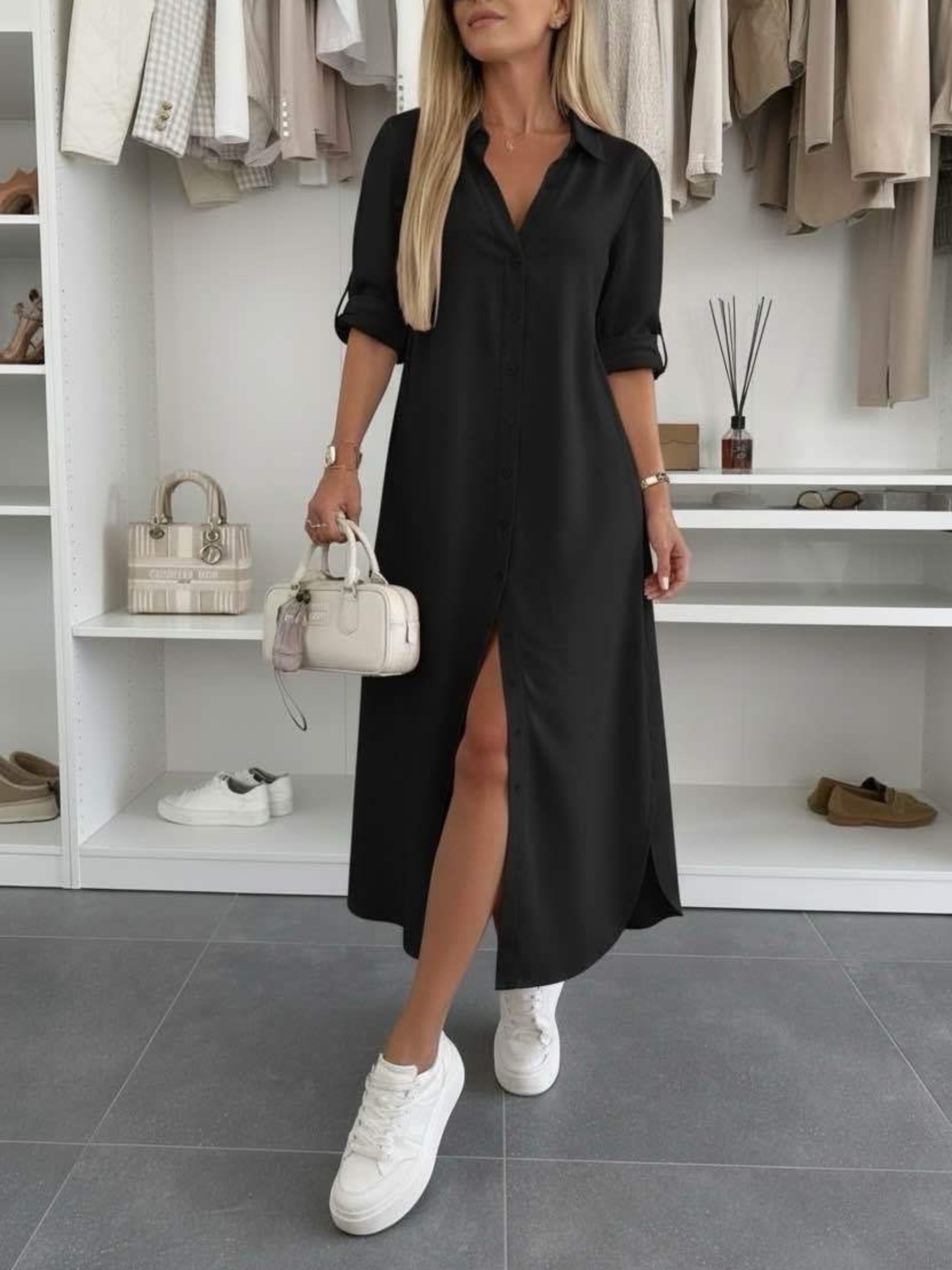 Evelyn | Oversized Shirt Dress