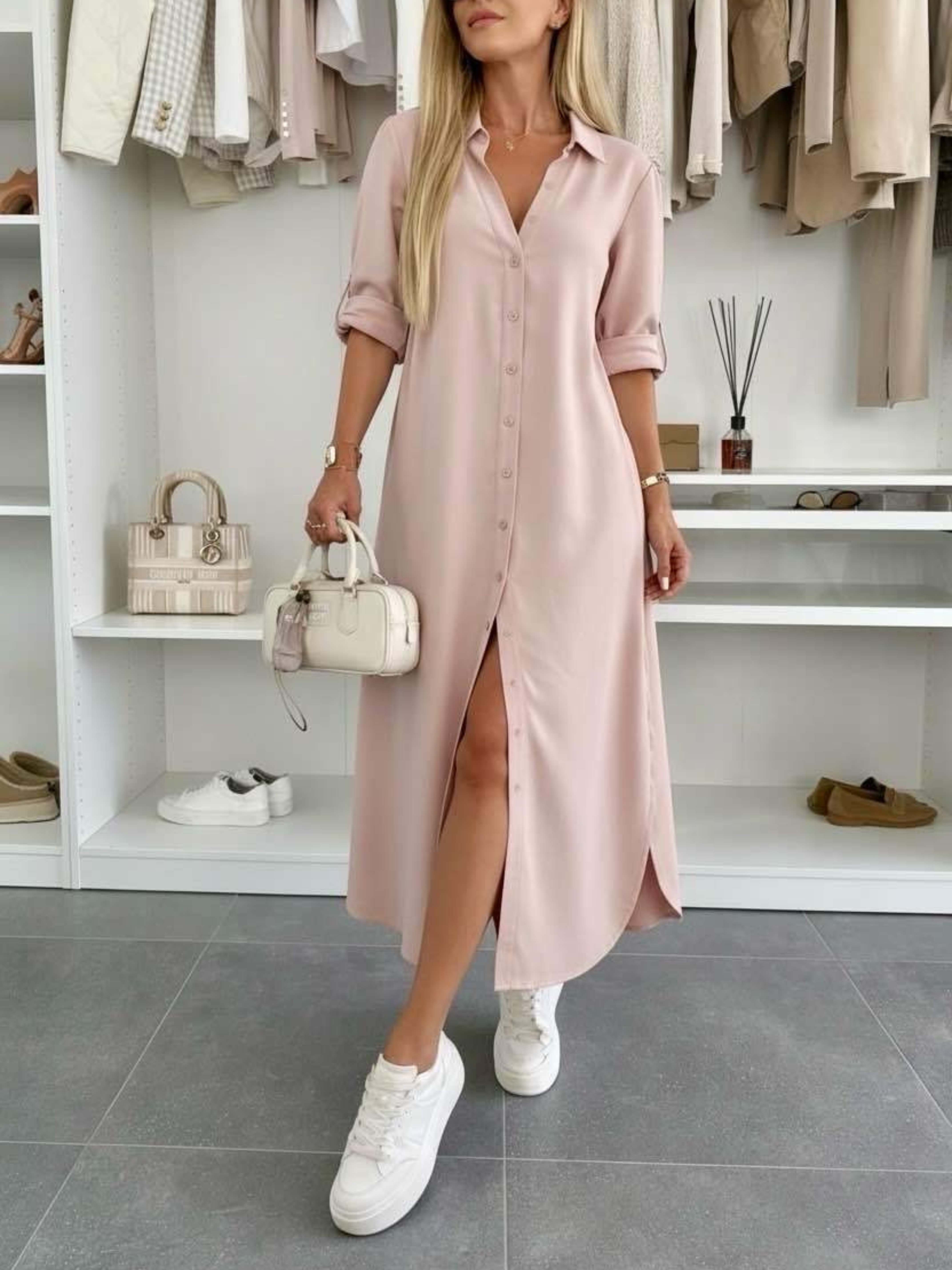 Evelyn | Oversized Shirt Dress