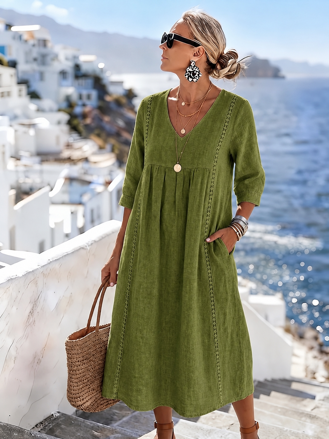 Helena - Relaxed Fit Patchwork Lace Dress