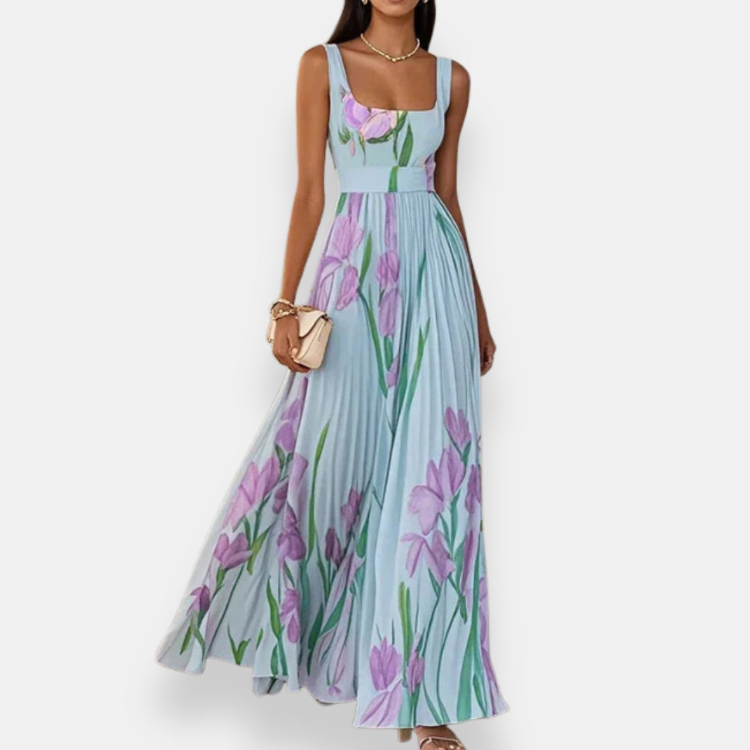 Abigail | Long Pleated Dress