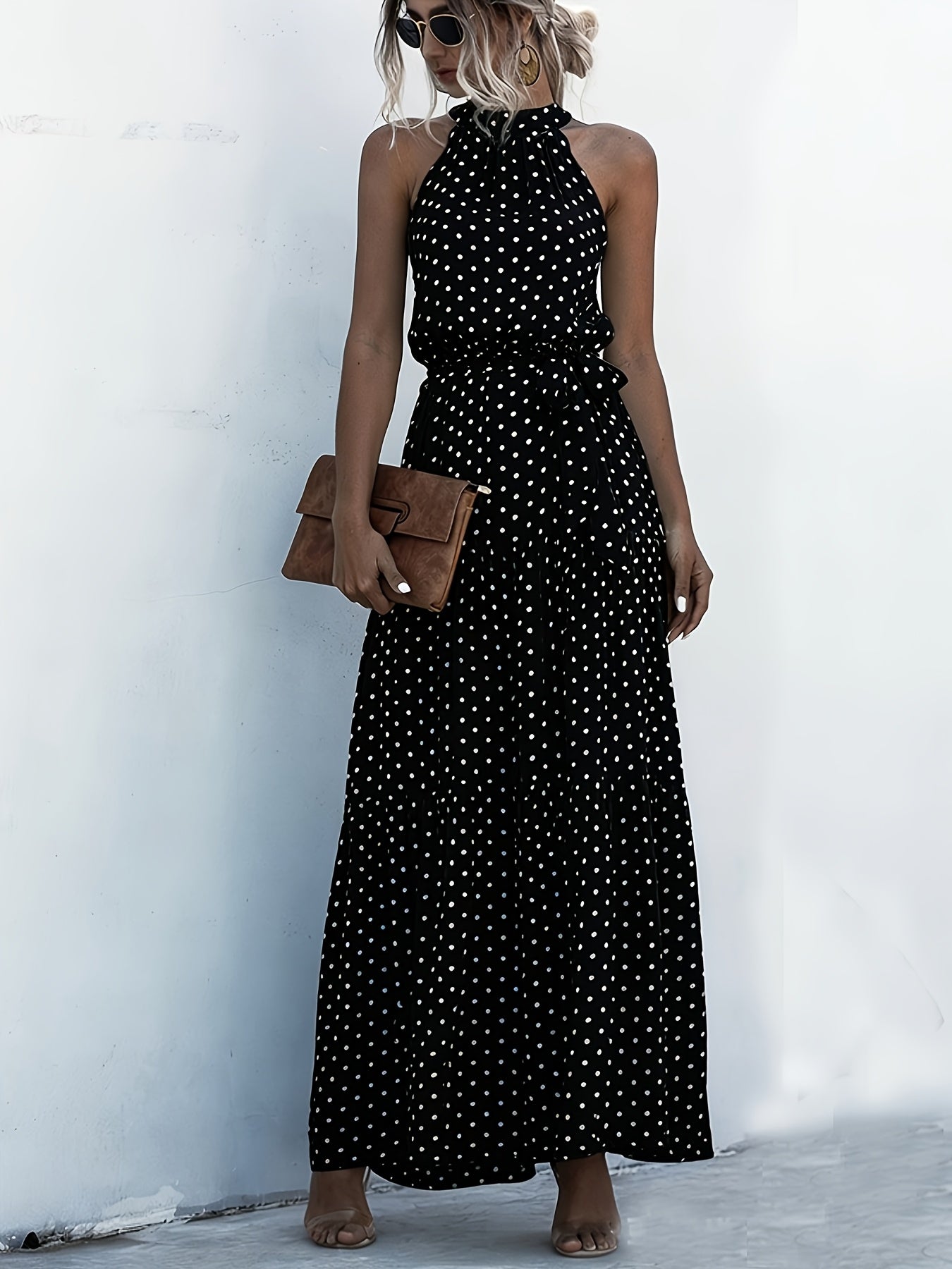 Allison | Halter Neck Maxi Dress