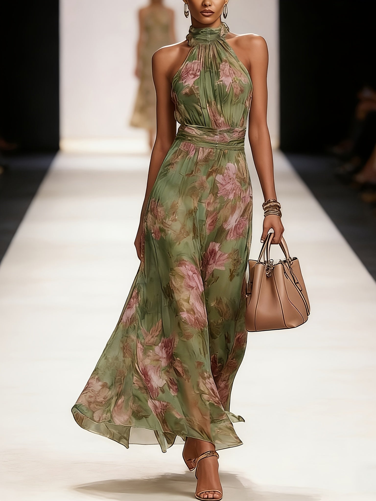 Savannah | Halter Neck Maxi Dress