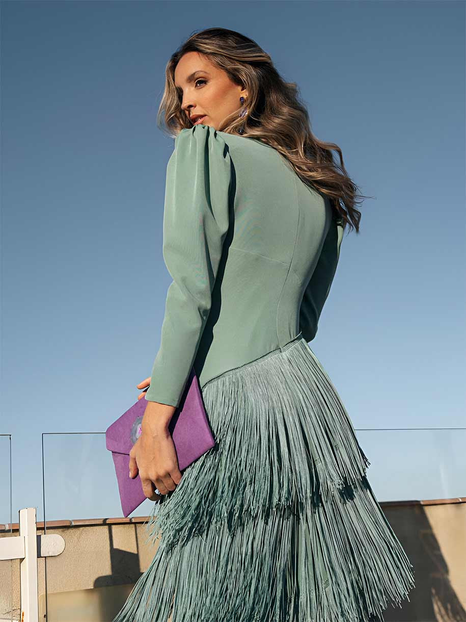 Sage Fringe | Detail Dress