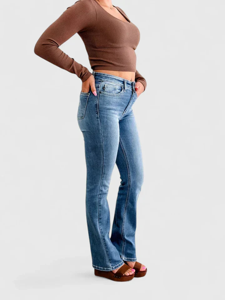 Calienne Bootcut Stretch Trousers