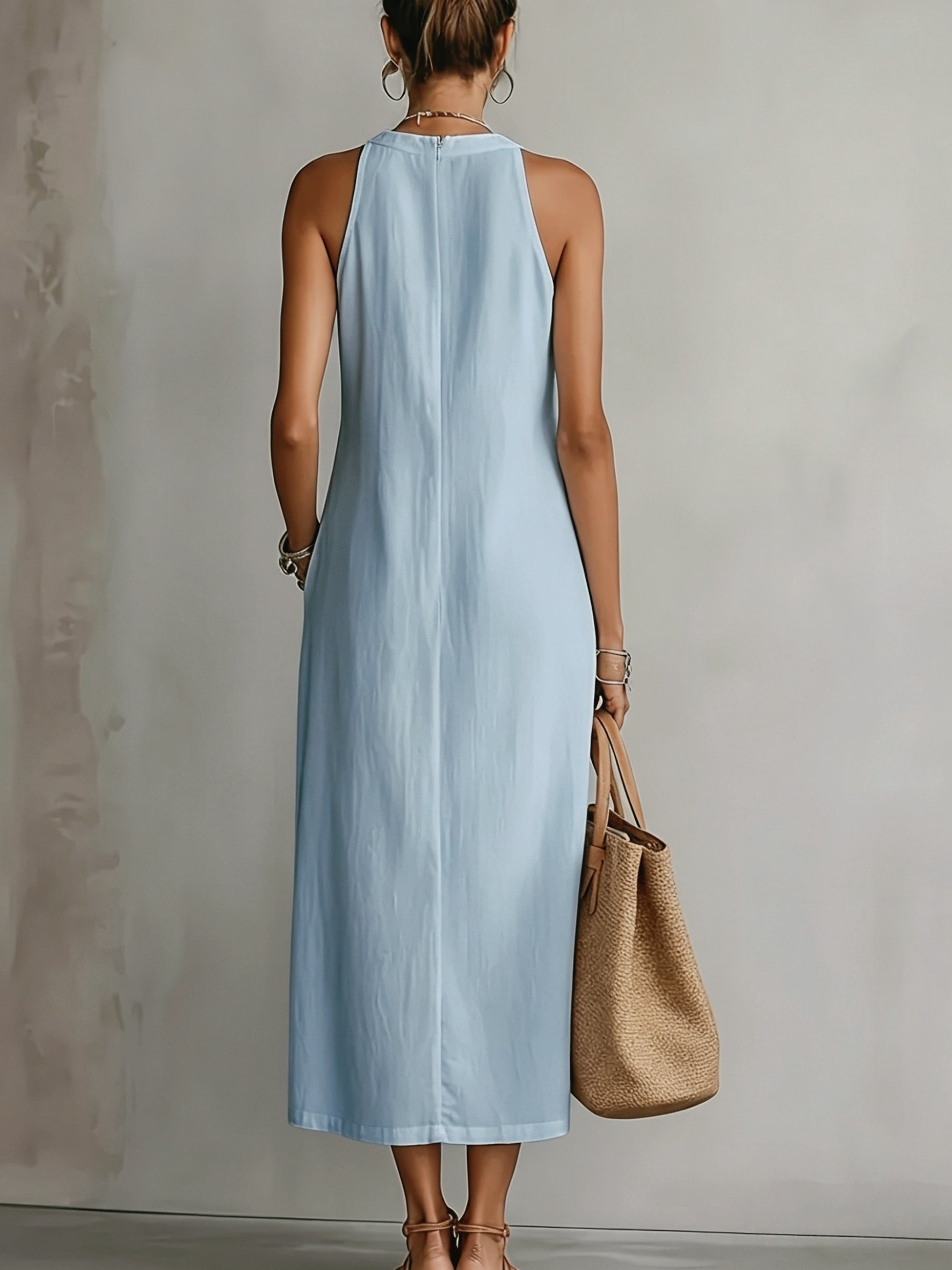 Victoria | Halter Neck Maxi Dress