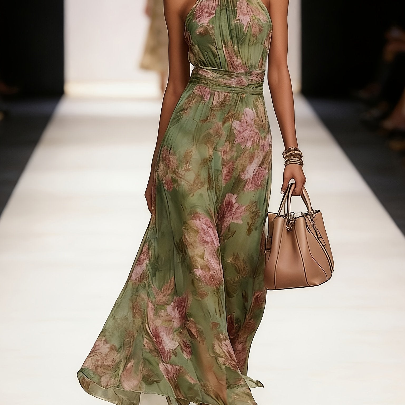 Savannah | Halter Neck Maxi Dress