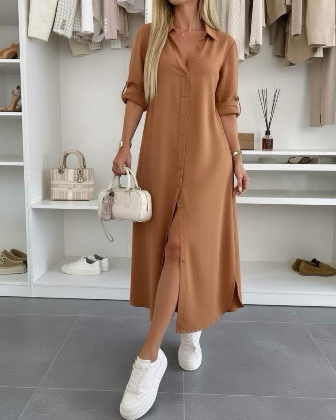 Evelyn | Oversized Shirt Dress
