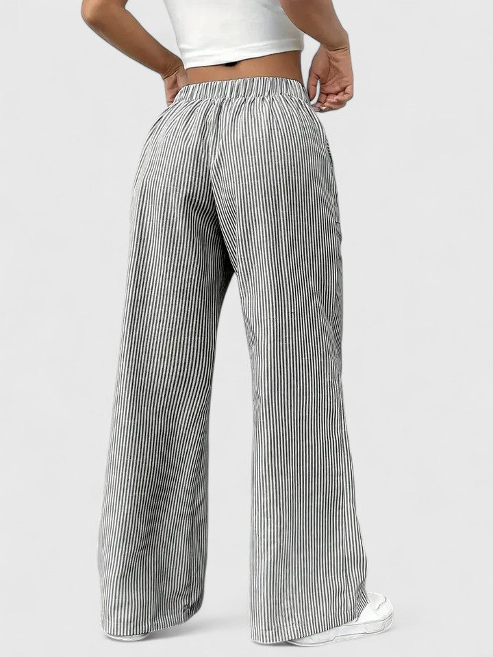 Mirella Drawstring Wide Leg Trousers
