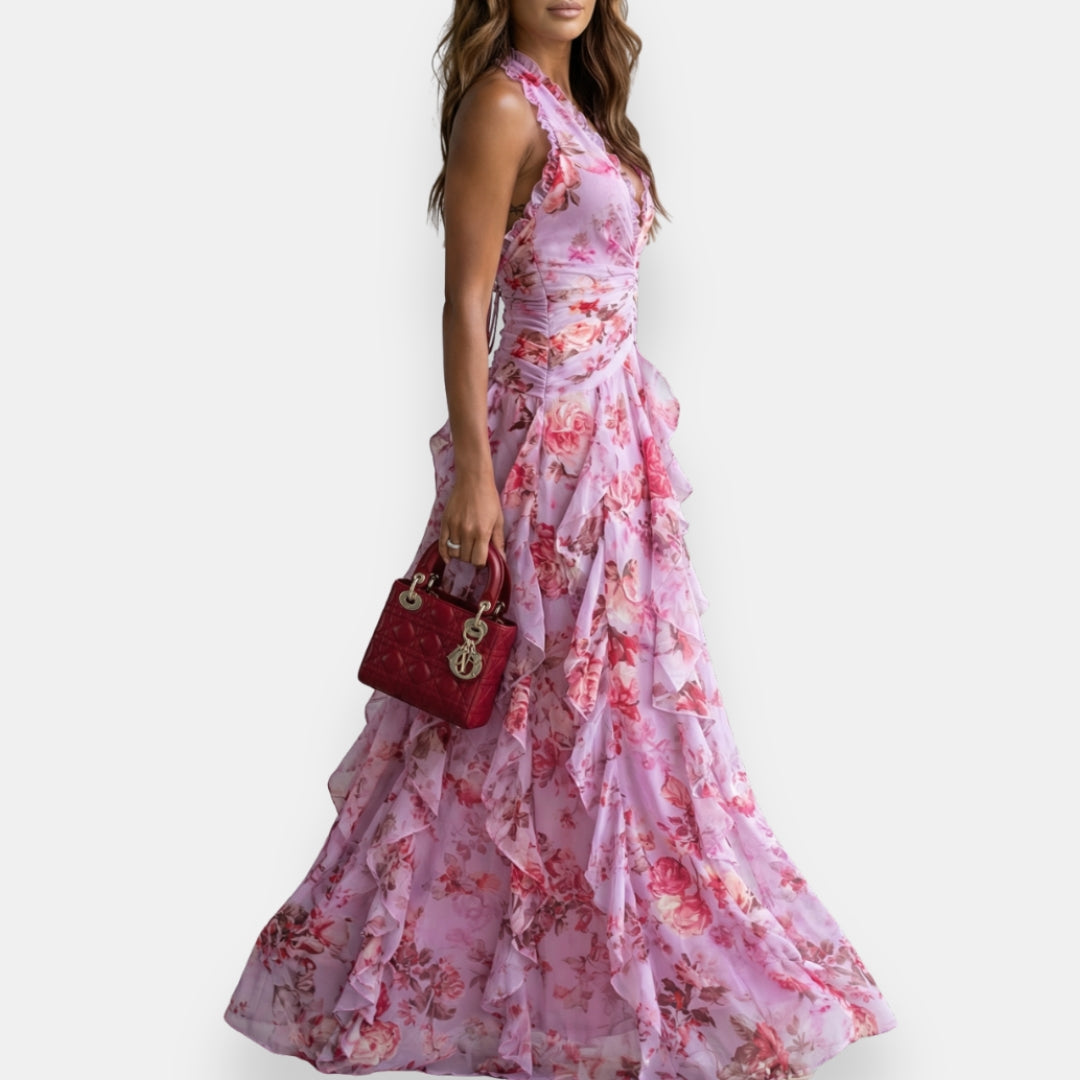 Nicole | Long Floral Dress