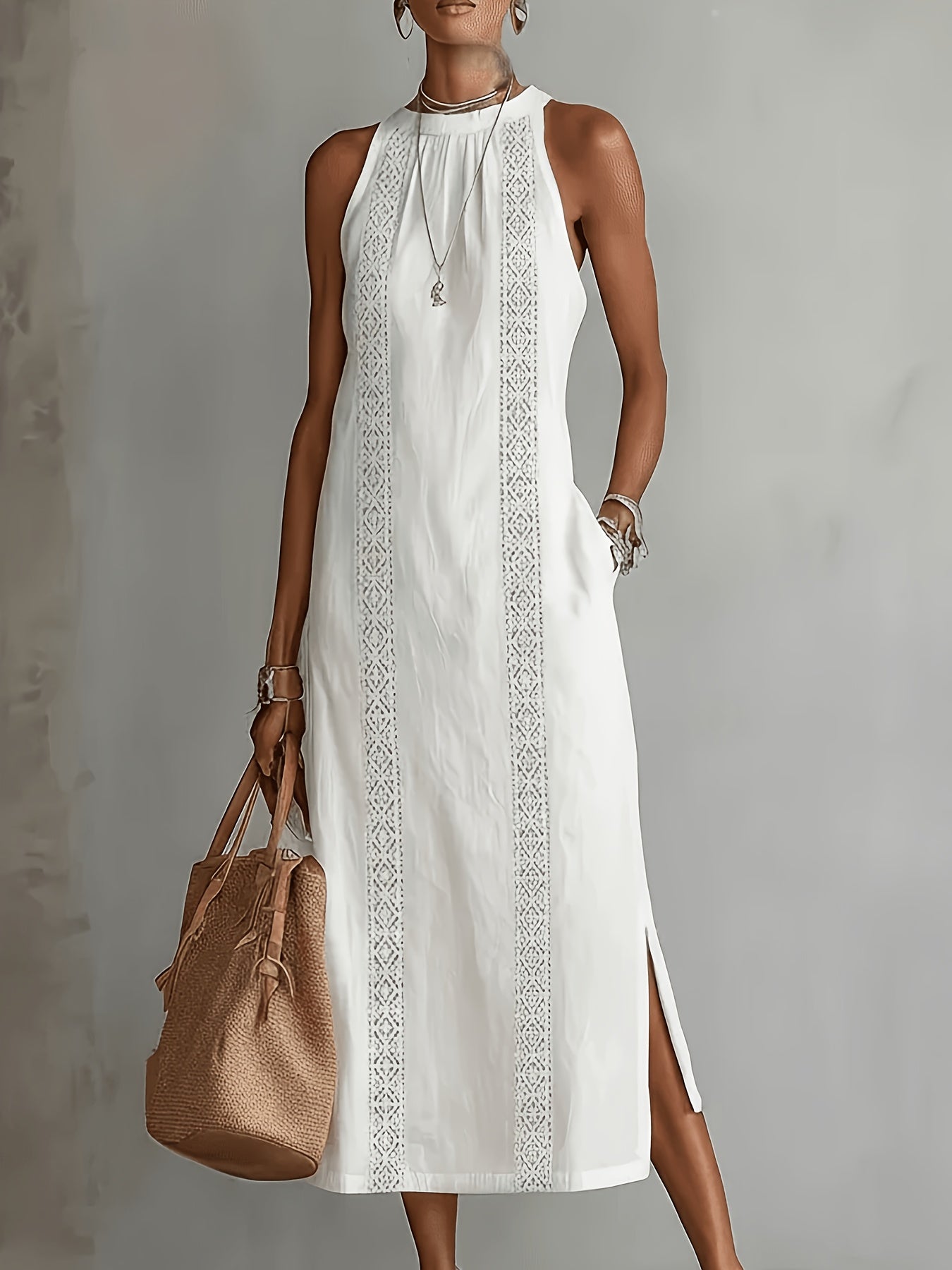 Victoria | Halter Neck Maxi Dress