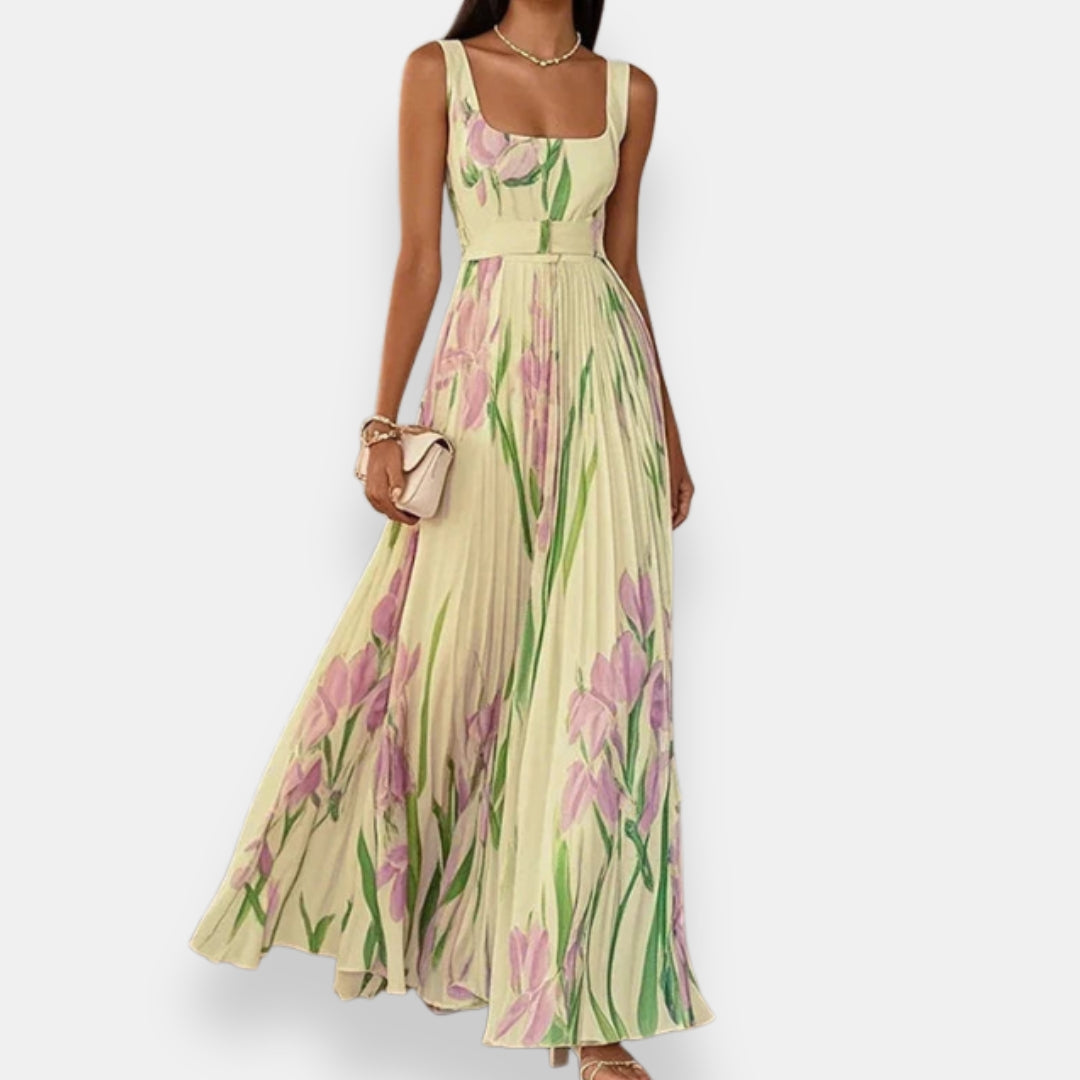 Abigail | Long Pleated Dress