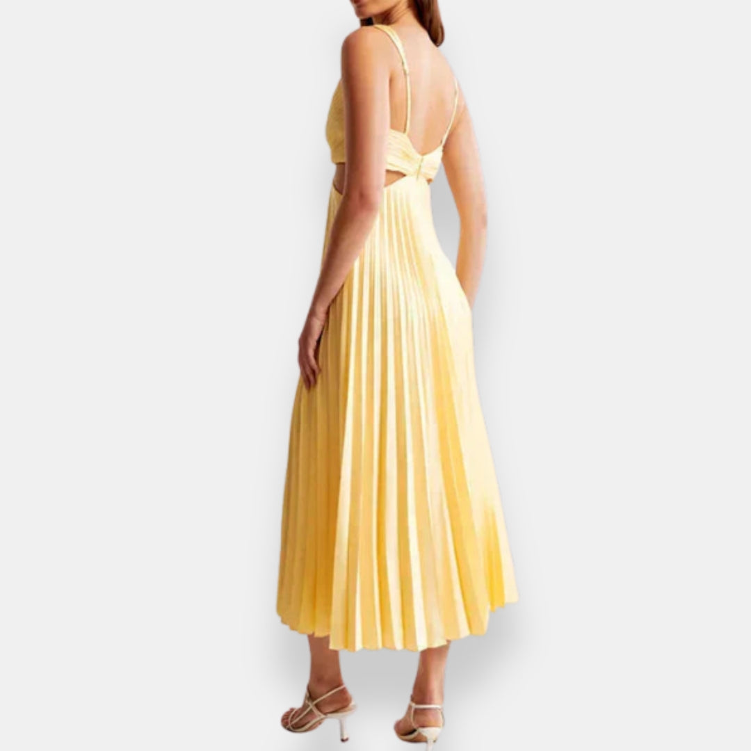 Lauren | Long Pleated Dress