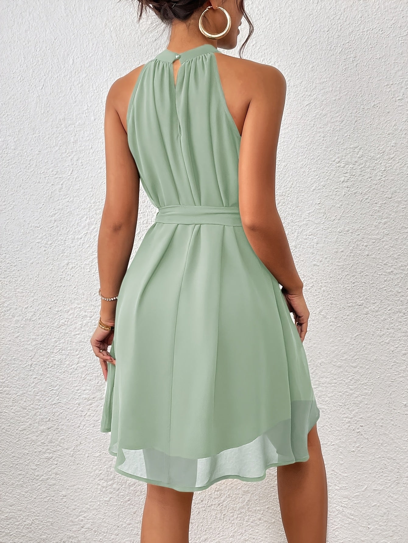 Autumn | Halter Neck Mini Dress