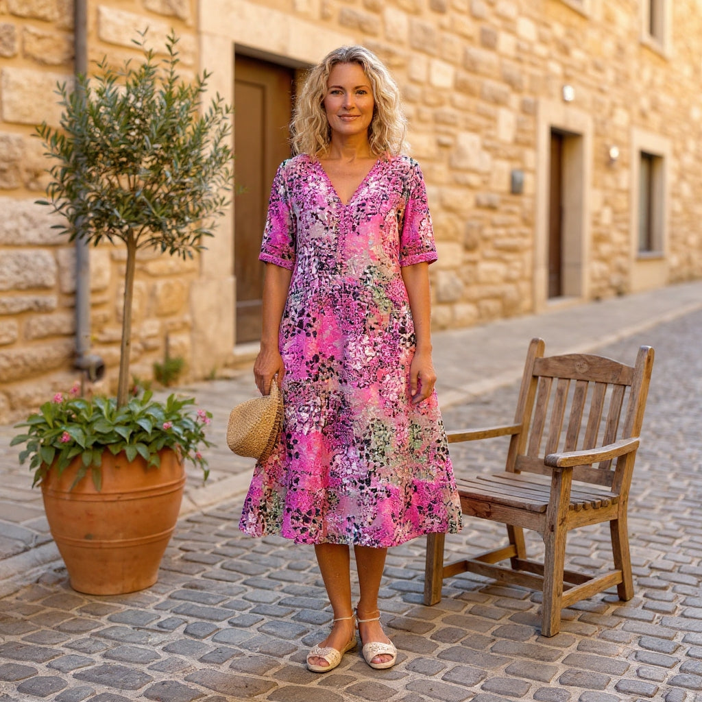 Rochelle | Printed Midi Dress