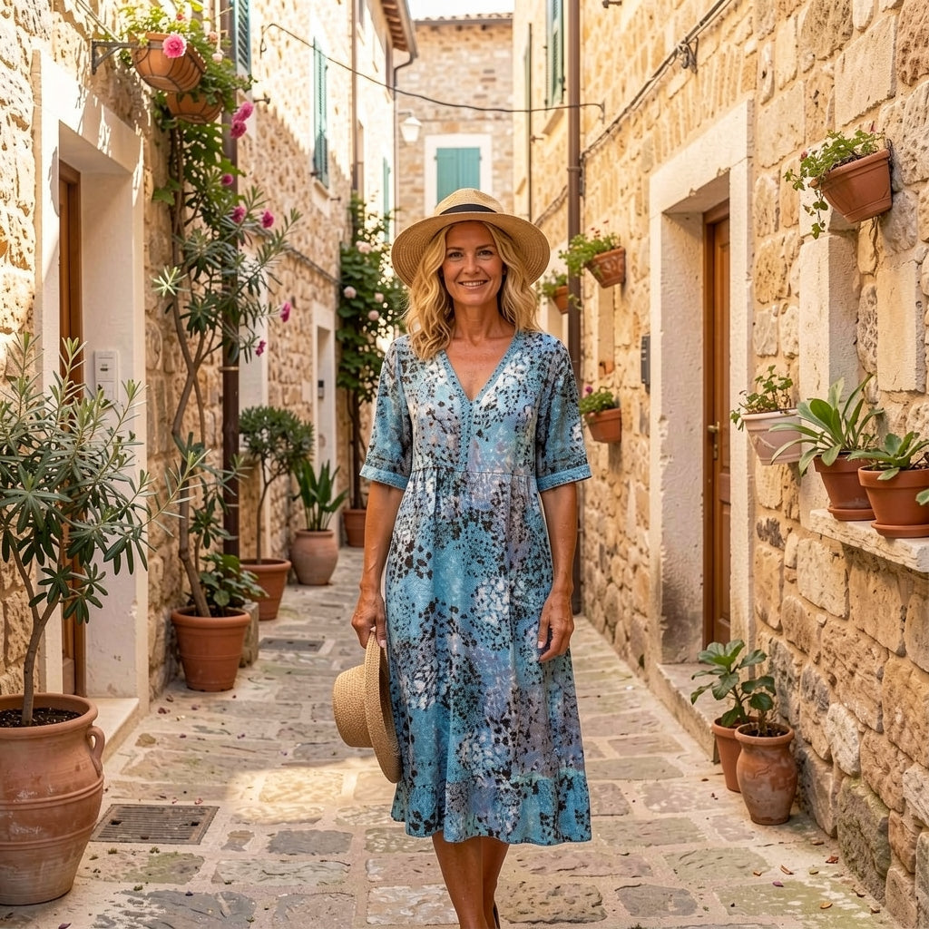 Rochelle | Printed Midi Dress
