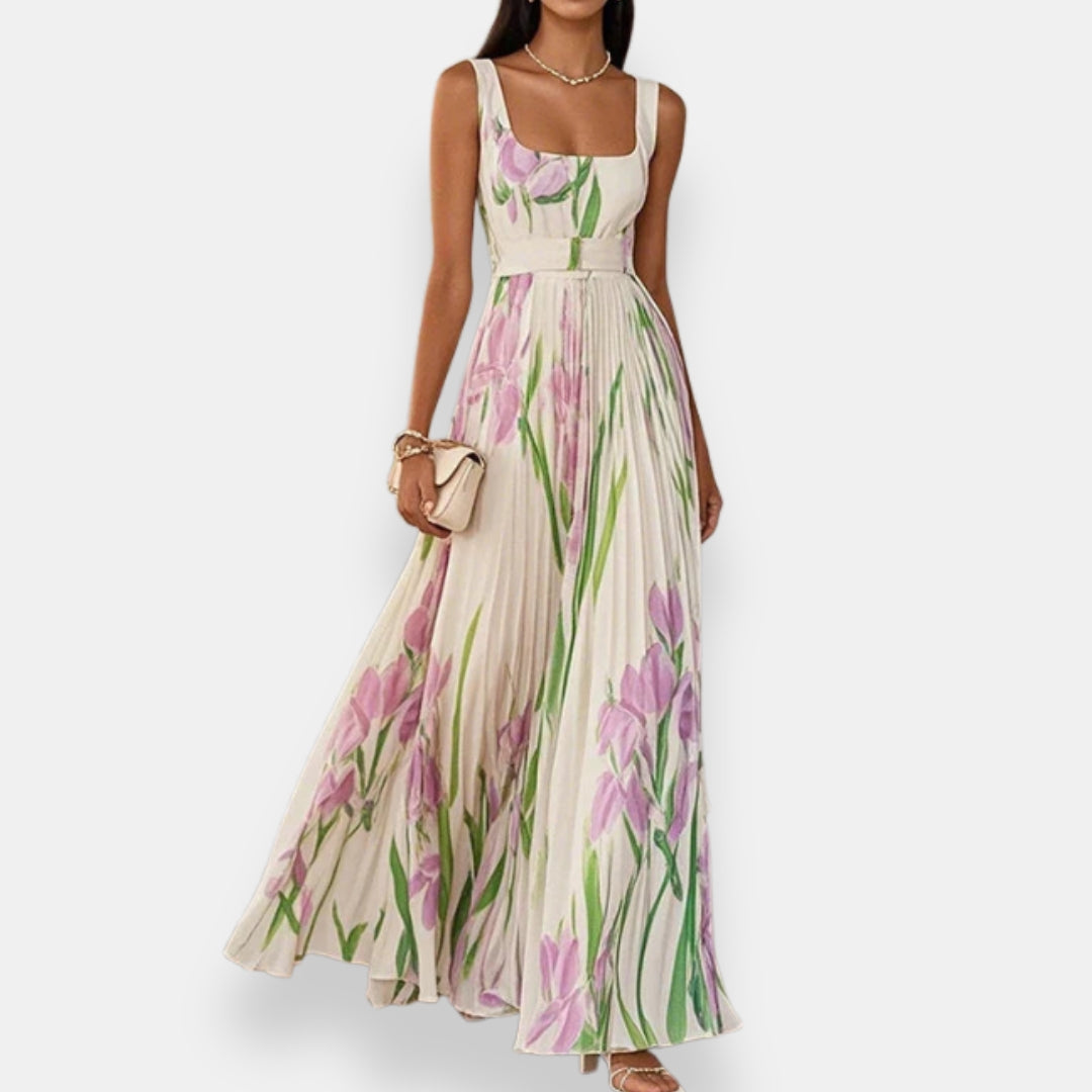 Abigail | Long Pleated Dress