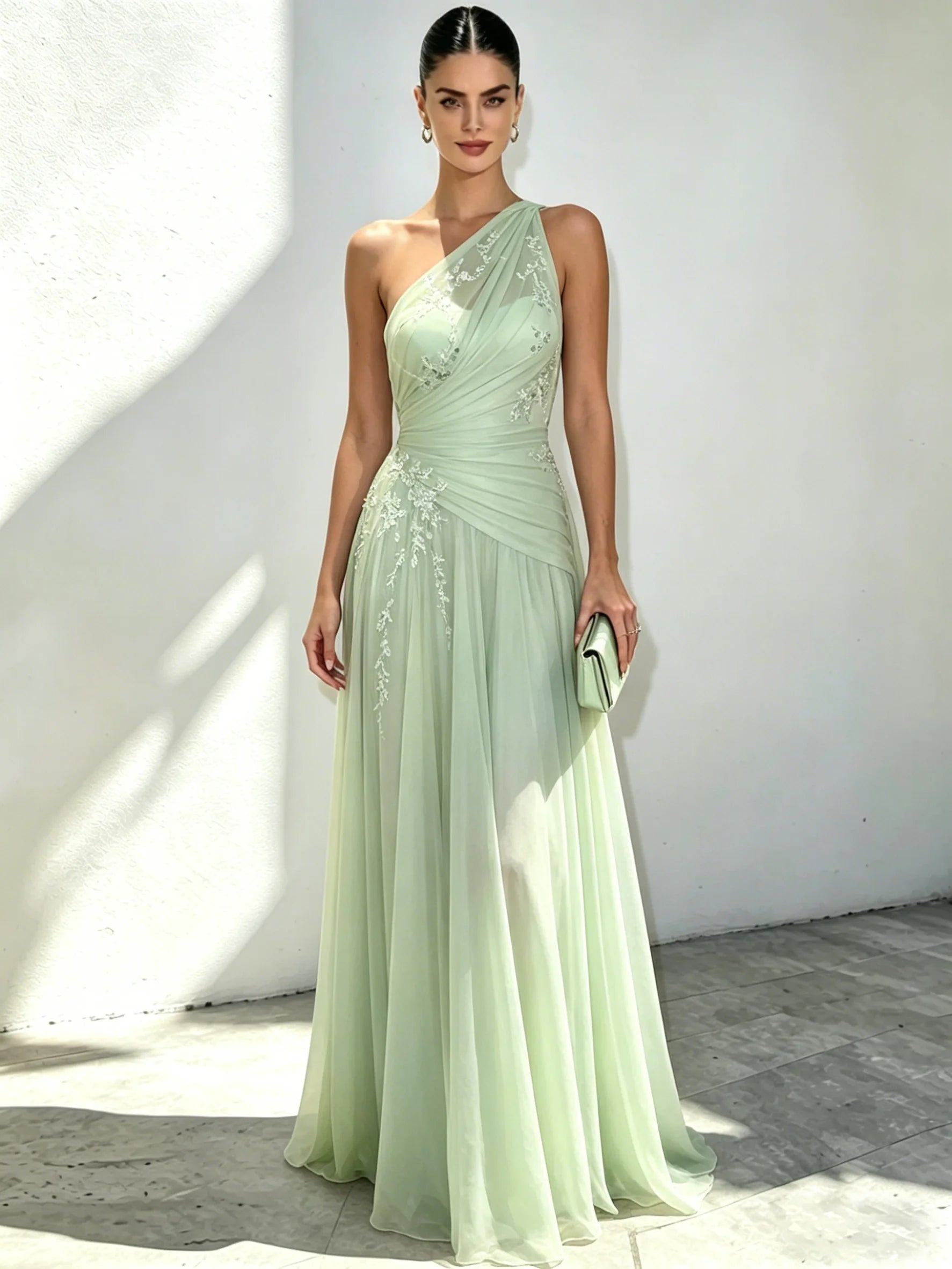 Sophia | One Shoulder Maxi Dress