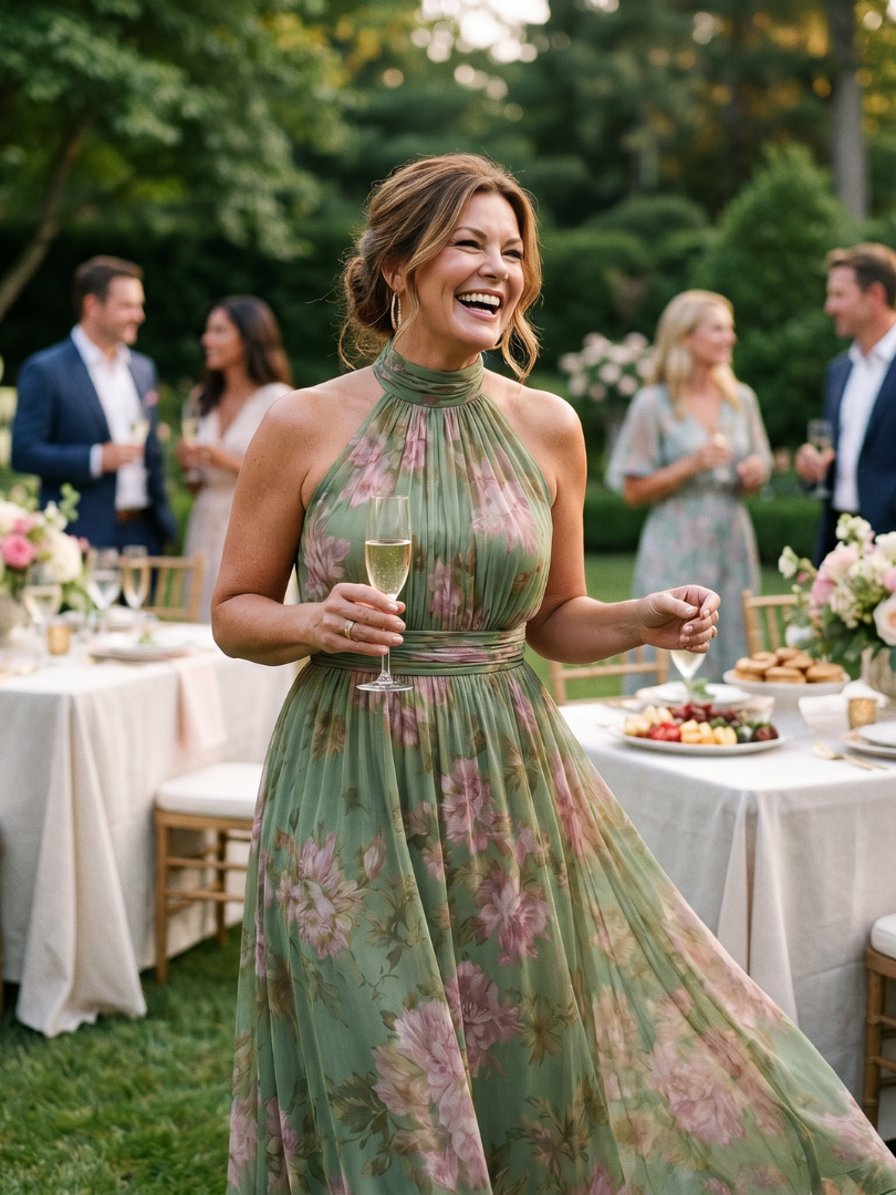 Mirelle | Halter Neck Maxi Dress