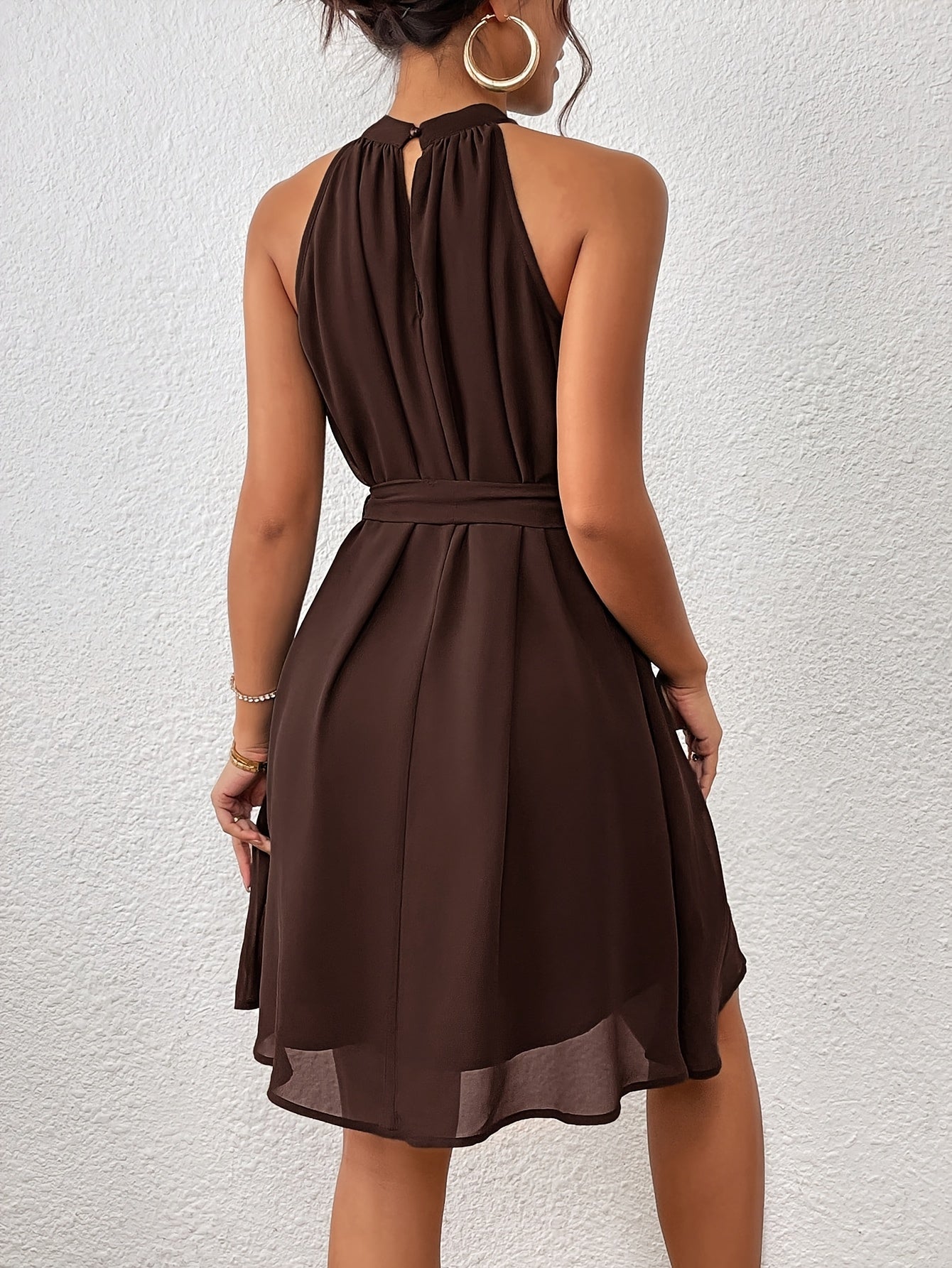 Autumn | Halter Neck Mini Dress