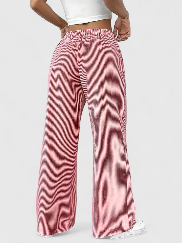 Mirella Drawstring Wide Leg Trousers