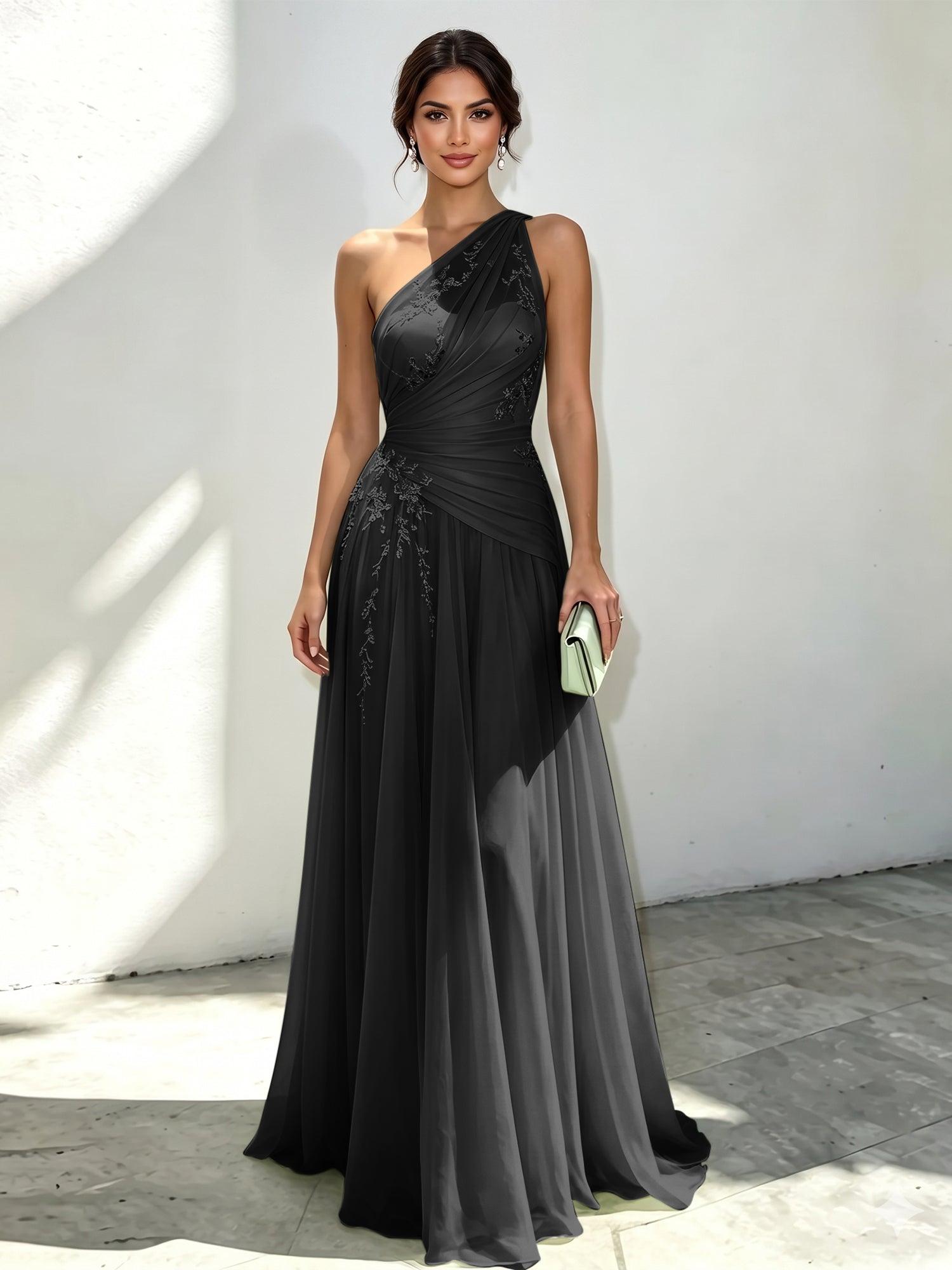 Sophia | One Shoulder Maxi Dress