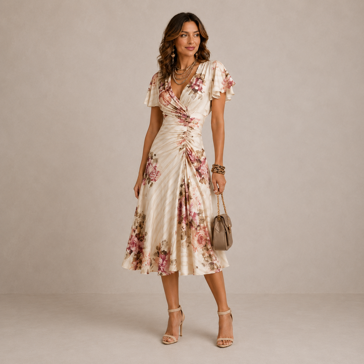 MARGARET | Elegant Midi Dress