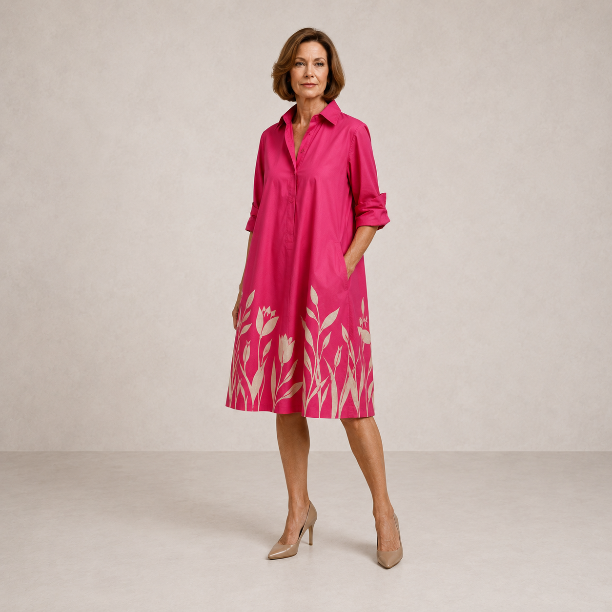 CLARA | Elegant Midi Dress