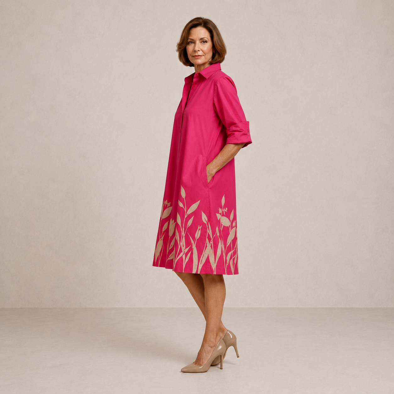 CLARA | Elegant Midi Dress