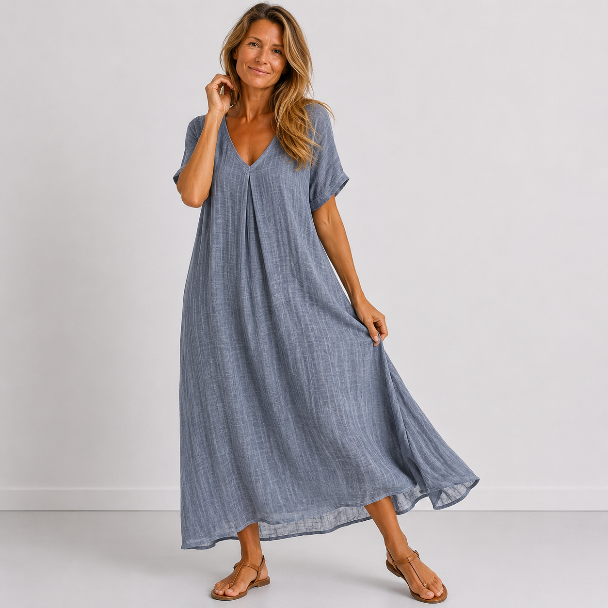 Violette | Long Fluid Dress