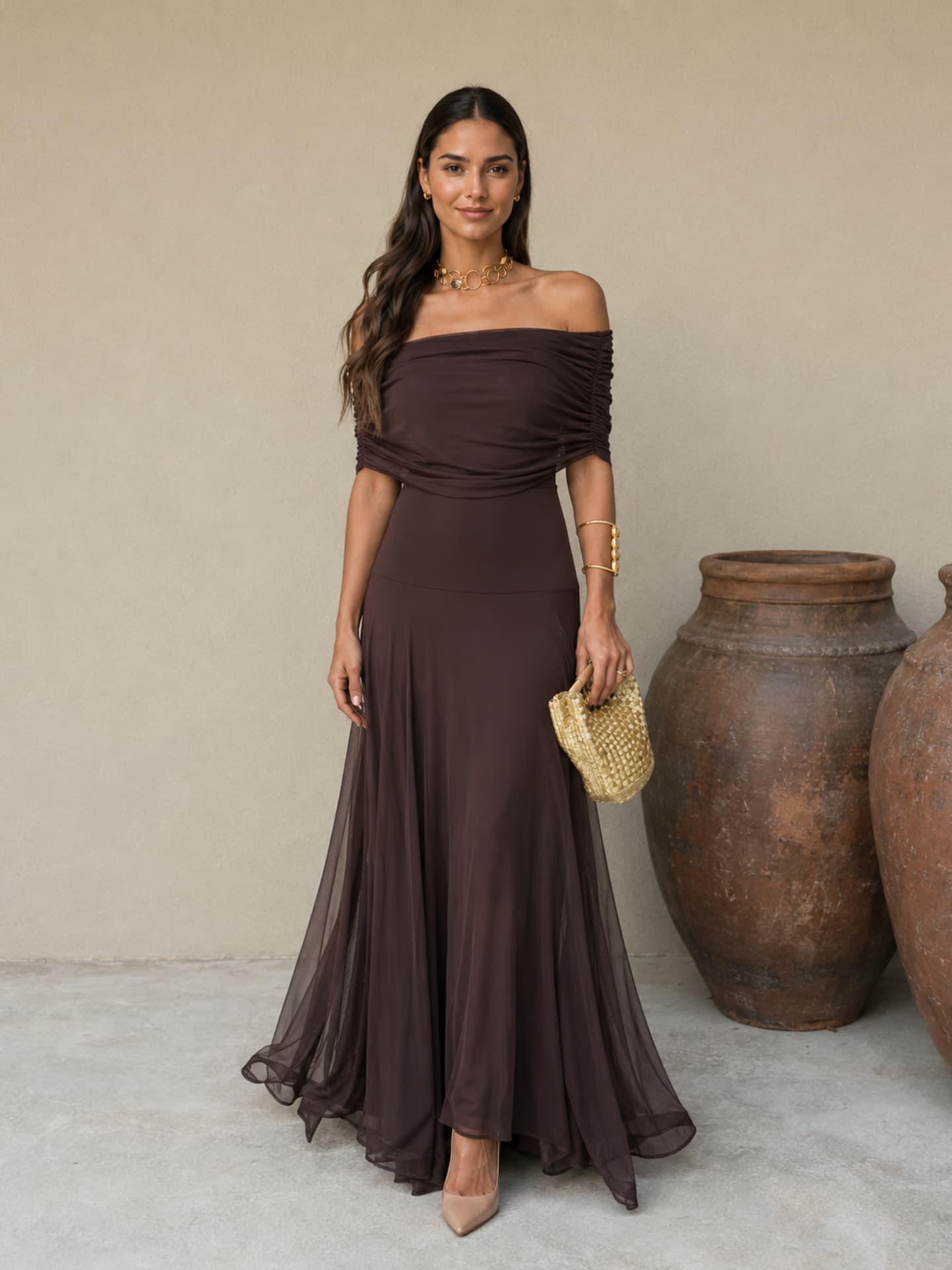 Brown Toledo Dress