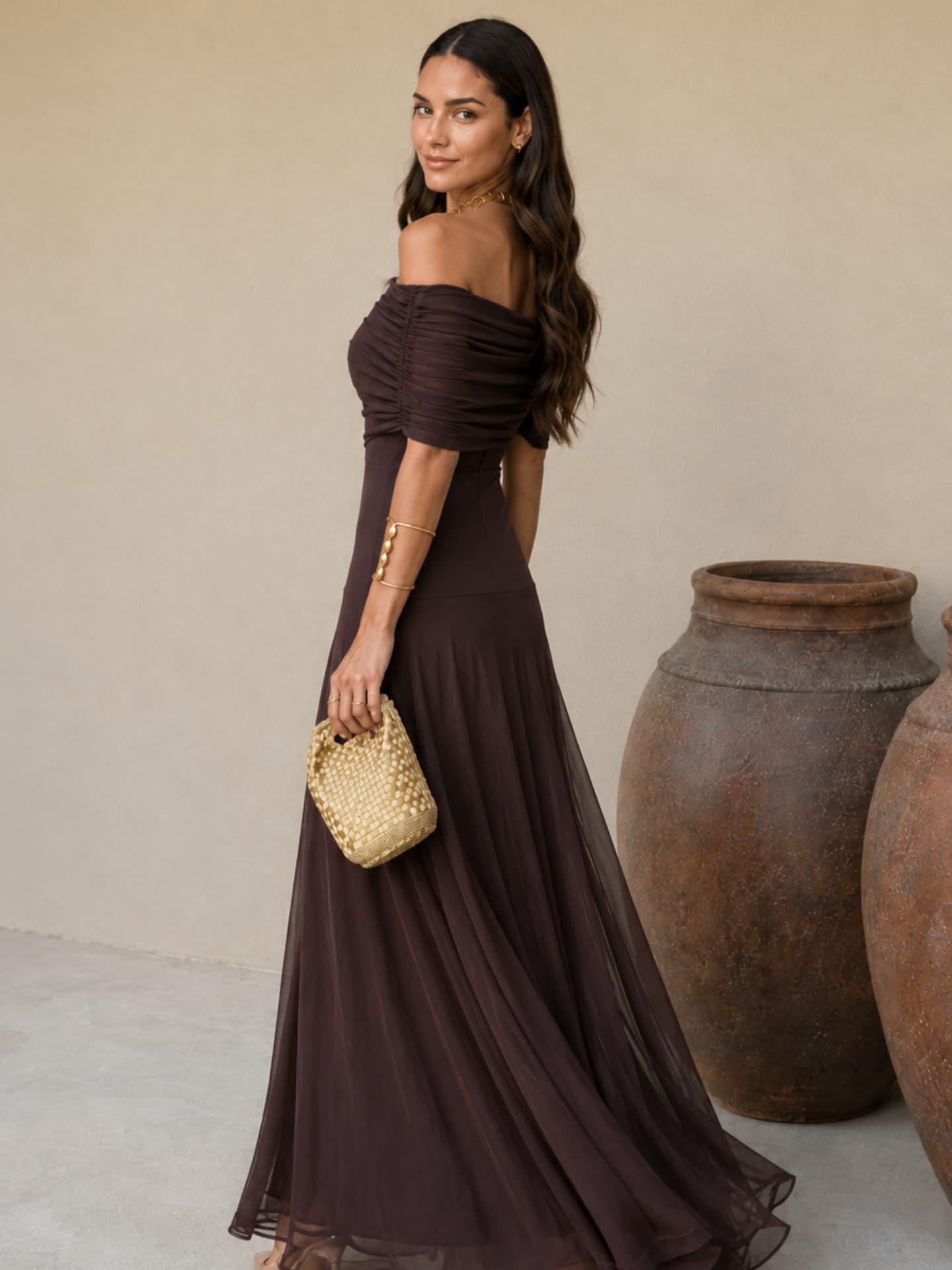 Brown Toledo Dress