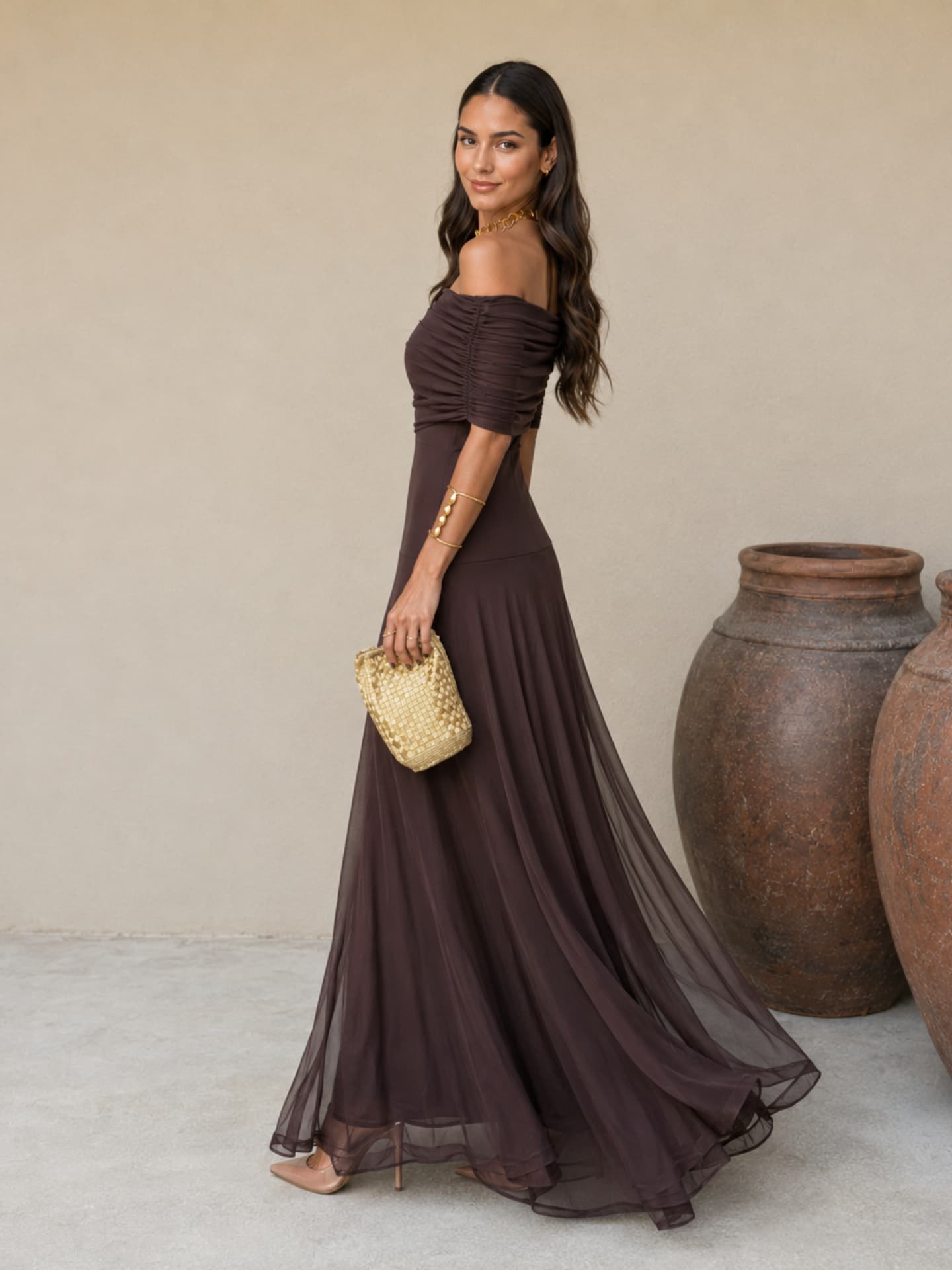 Brown Toledo Dress